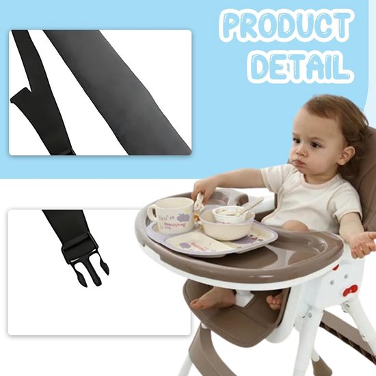 2 stuks Universal Baby Seat Strap, Universal Baby Seat Strap, Child Safety Strap, Child Safety Belt, City Belt, Seat Belt Clip, Suitable for Baby Bouncers, Chairs and Karters (Black) van Merkloos — afbeelding 2
