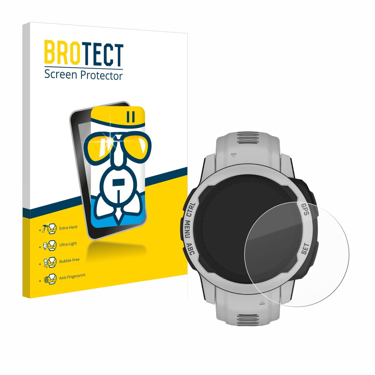 Screenprotector voor Garmin Instinct 2S Solar (40 mm) Beschermglas transparant