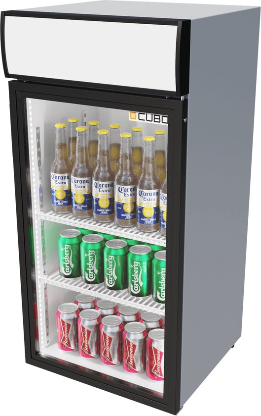 Cubo Tafelmodel Barkoelkast 84L - 1 Scharnierende Glazen Deur - Energiezuinig - CS-80H-EE van Cubo — afbeelding 5