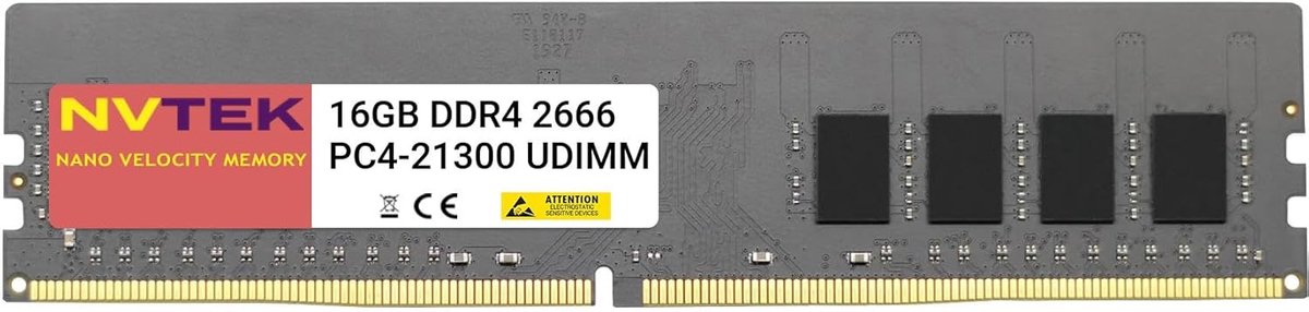 Desktop RAM Geheugen - DDR4 Upgrade - Snellere Prestaties - Niet-ECC UDIMM - 16GB 2666MHz
