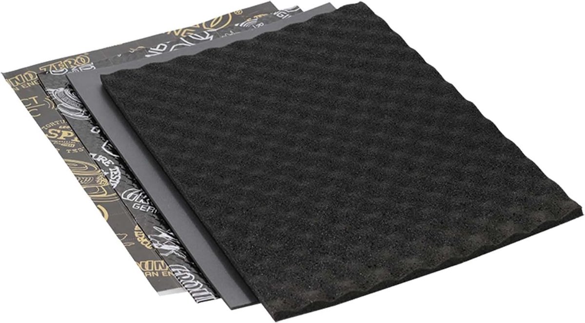 Isolatieset Deuren - Anti-vibratie Matten - Effectieve Geluidsisolatie - Complete Set Voor 2 Deuren - 16 Matten 375x500mm - Goud