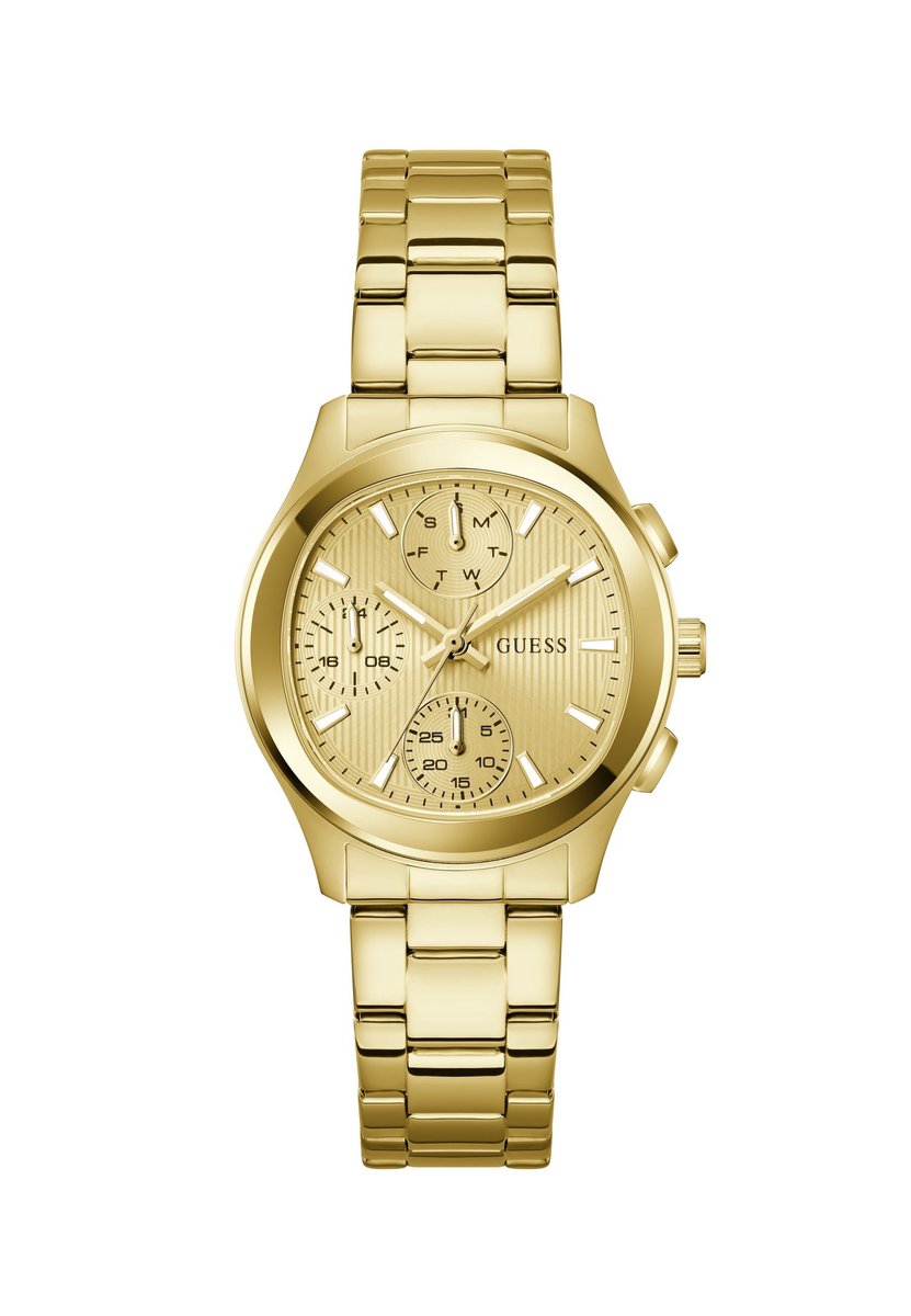 Guess Birdie Quartz Analoog Horloge Gold Tone Kast: 100% Roestvrij Staal | Armband: 100% Roestvrij Staal 36 mm GW1031L2, GW1031L3, GW1031L4, GW1031L5, GW1031L6