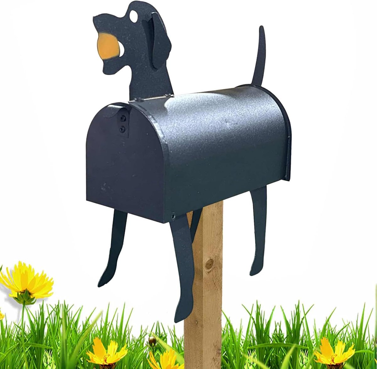 Tuin brievenbus - Decoratieve brievenbus - Buitenpost ontvangen - Waterdichte metaalconstructie - 30 x 27 x 12 cm