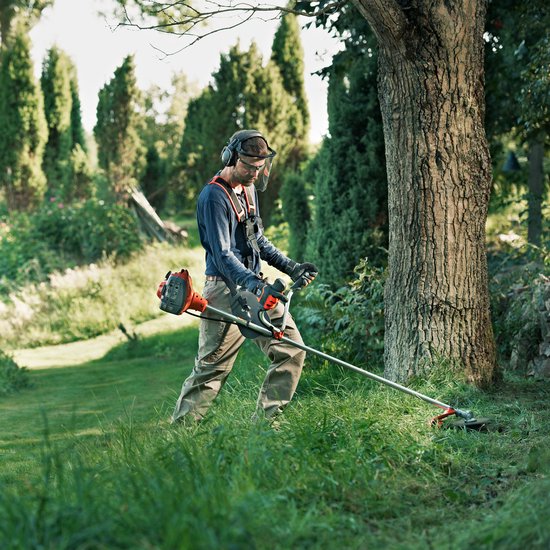 Husqvarna 129R Benzine Bosmaaier - 27,6cc X-Torq® Motor, 43cm Snijbreedte, Stierhoorngreep incl. Grasmes & Draagriem van Husqvarna — afbeelding 5