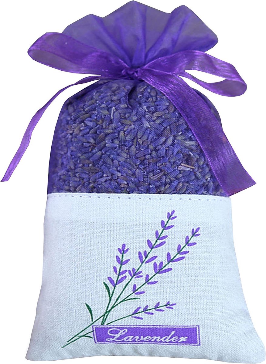 Lavendel Zakjes - Geurzakjes Katoen - Opbergen Geuren - 50 Stuks Set - 17x11 Cm - Diep Paars