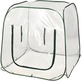 Pro Garden pop up kas - 100 x 100 cm - transparant - broeikas/kweekkas - moestuin - incl draagtas