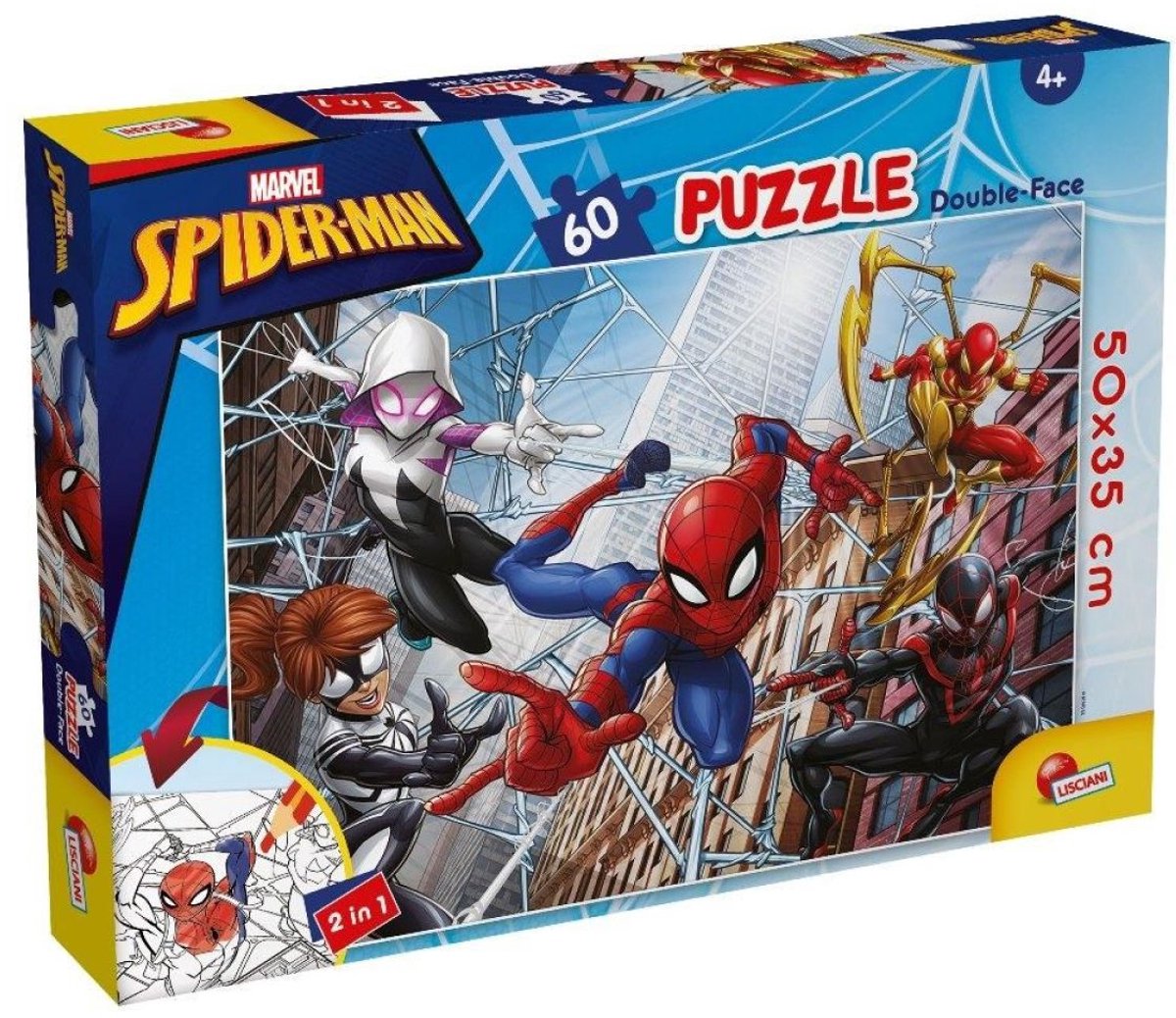 Lisciani - spider-man - puzzel plus - 60 stukjes