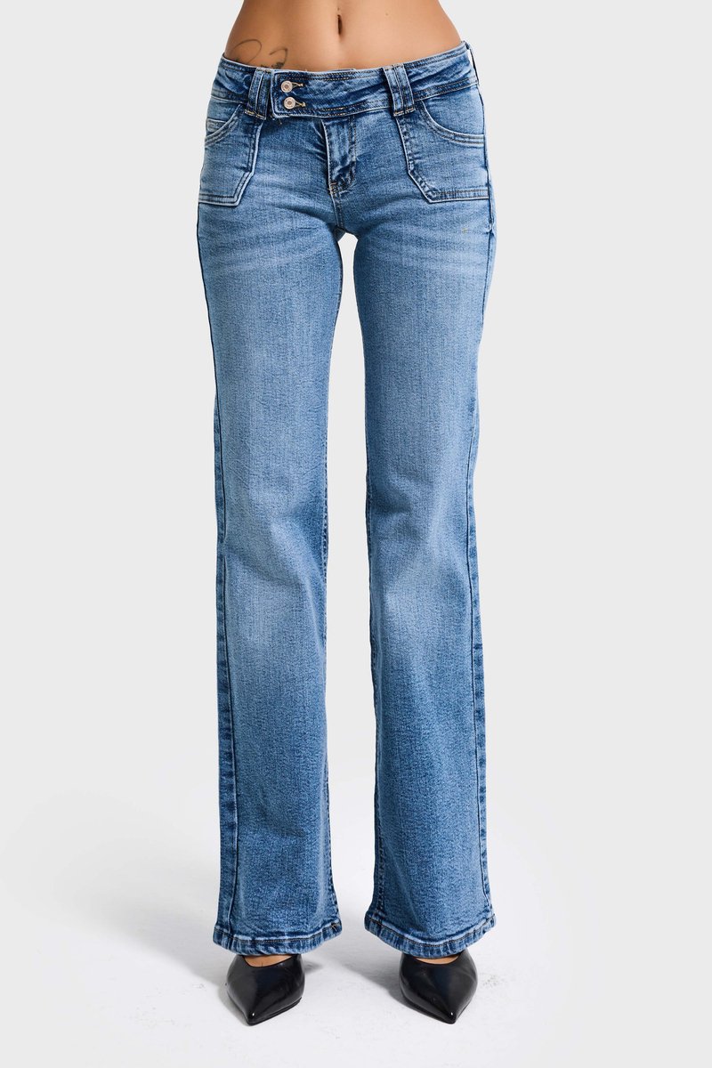 It's Basic - FLARE LOW RISE JEANS