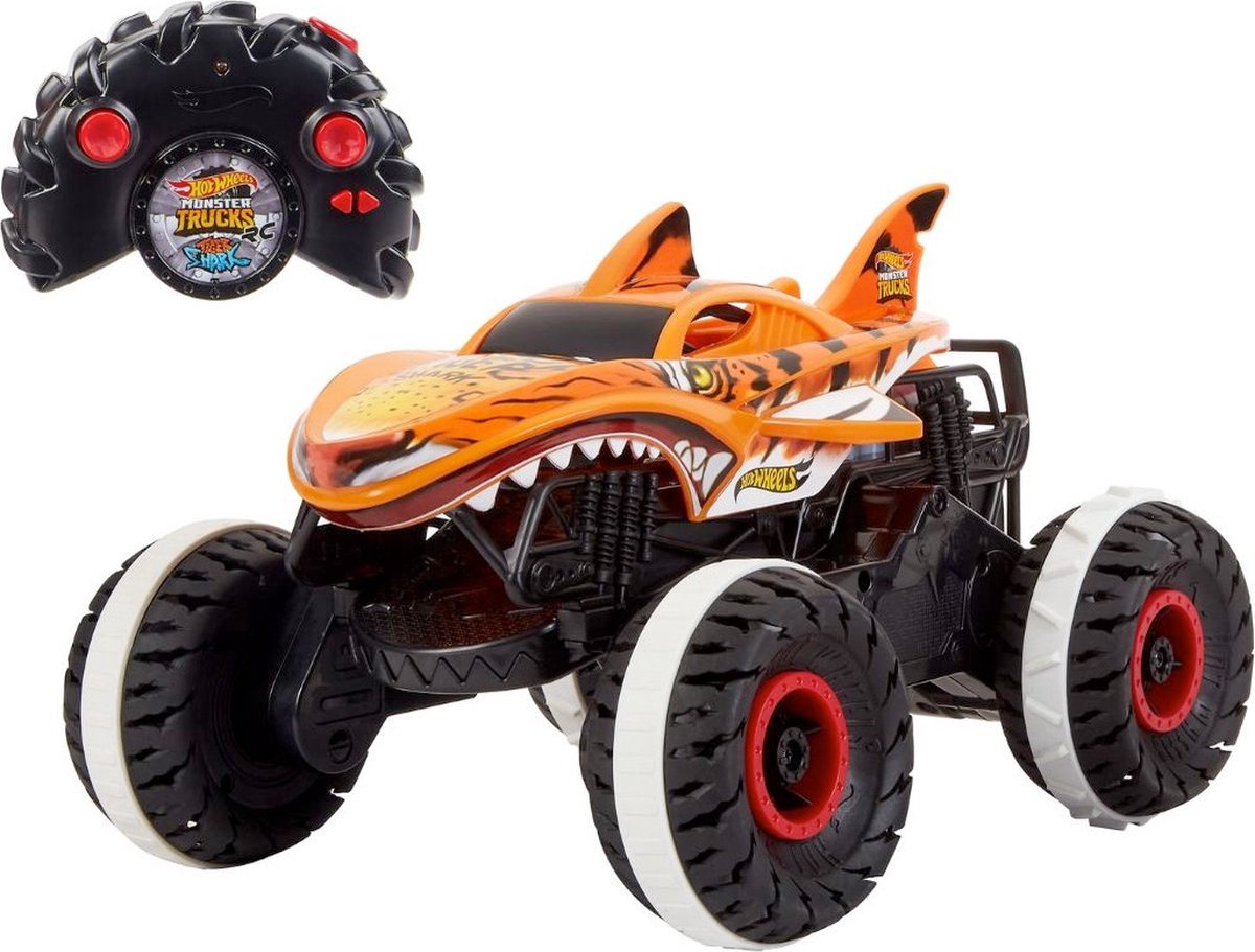 Hot Wheels Monster Trucks Unstoppable Tiger Shark - Raceauto — afbeelding 14