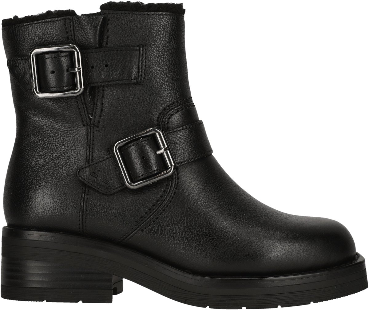 CLARKS Stiefelette Rebelle Buckle WLined Lea Zwart