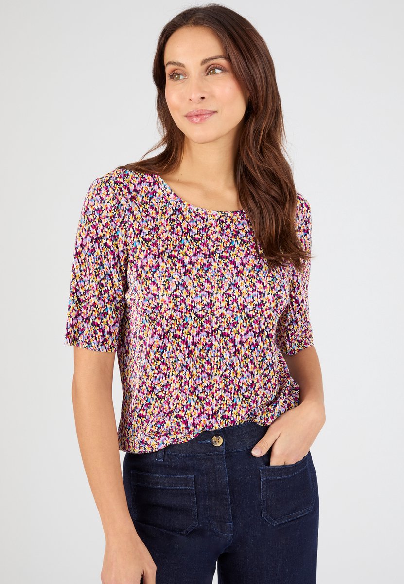 Damart - Top permanent geplooid - Dames - Roze - L