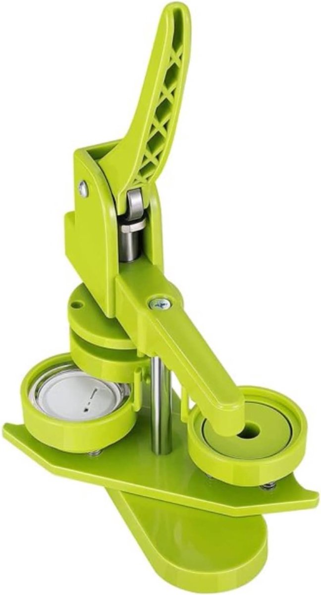 Knopenmaker Machine - Badge Pers - DIY Knutselen - Installatie Vrij - 58mm Pakket - Groen