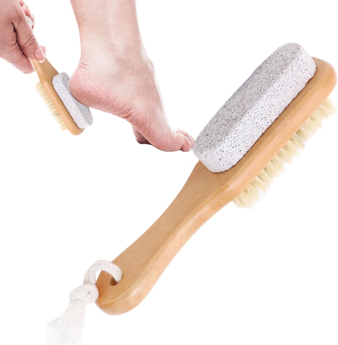 Voetpuimsteen - Voetschrobber - Verwijderen Dode Huid - Dubbele Functie - 17 cm