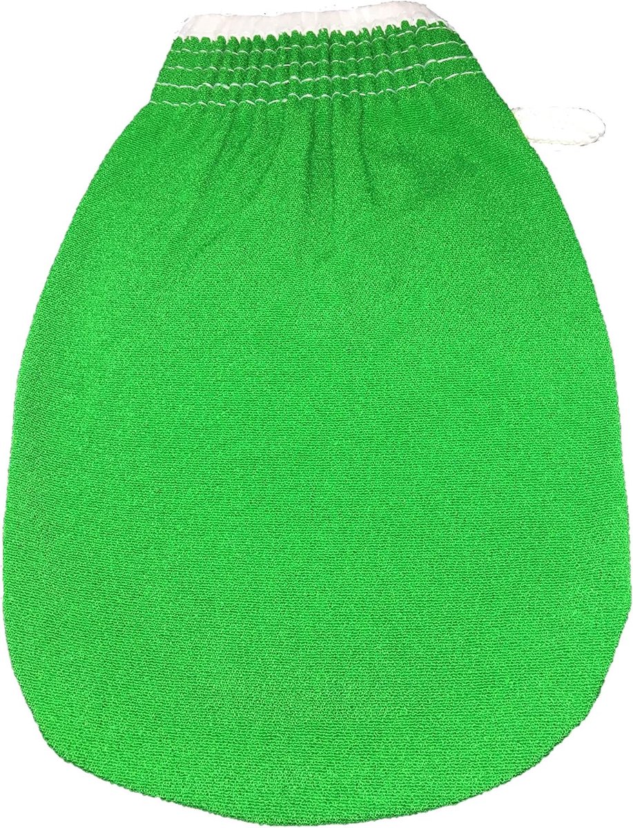 Scrubhandschoen - Exfoliërende handschoen - Huidverzorging - Eén maat - 25 x 8 x 2 cm - Paars