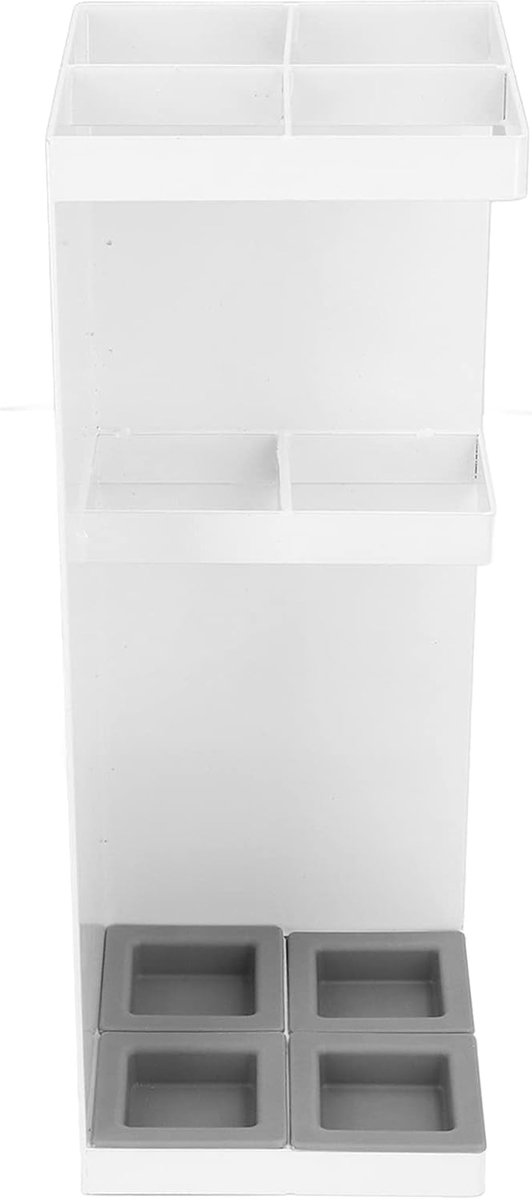 Paraplubak - Paraplustandaard - Entree Opruimen - Met Lekbak - 32x13x13 cm - Wit