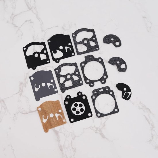 Carburateur Reparatiekit - Gasket Set - Motoronderhoud - Compleet met membranen - 11.6 x 7.3 cm — afbeelding 4
