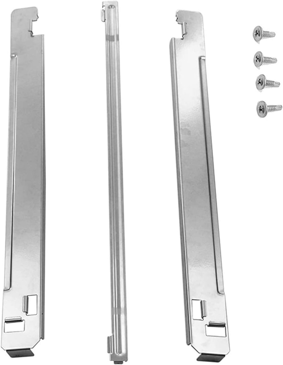Wasdroger Stapelset - Was Stapelkit - Ruimte Besparen - Universele Pasvorm - 60 cm - Zilver