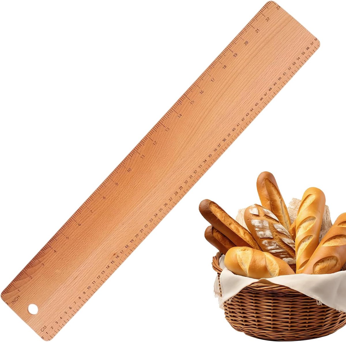 Broodschep - Bakplank Transfer - Brood Bakken - Duurzaam Hout - 59x11 cm