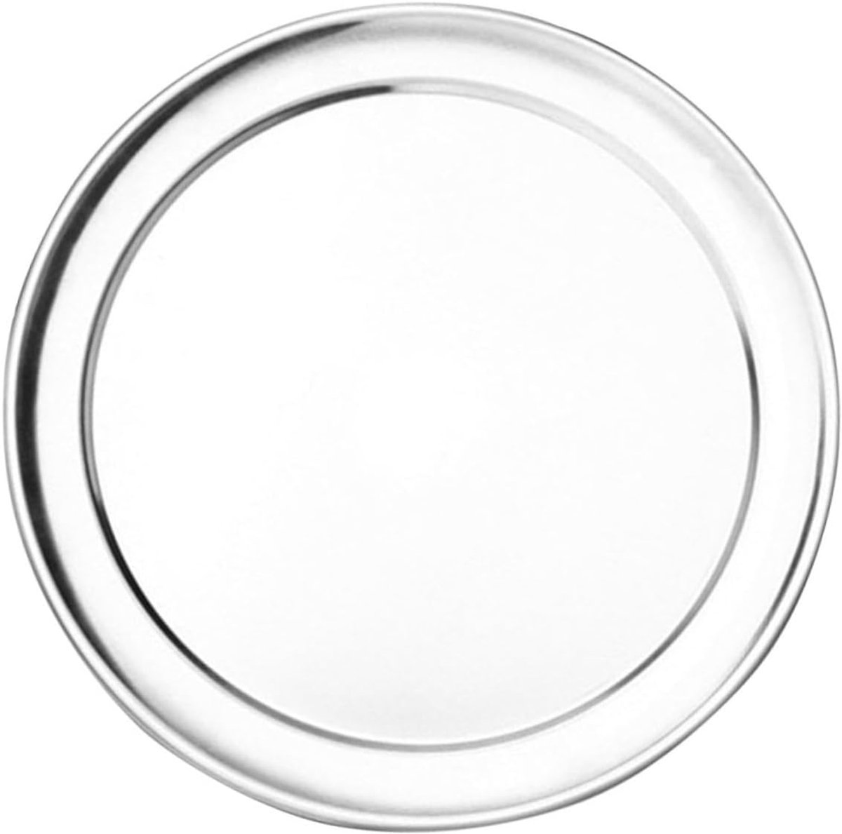 Aluminium Pizzapan - Bakplaat Ovenbestendig - Zelf Pizza Maken - Slijtvaste Kwaliteit - 18 Inch Diameter - Zilver