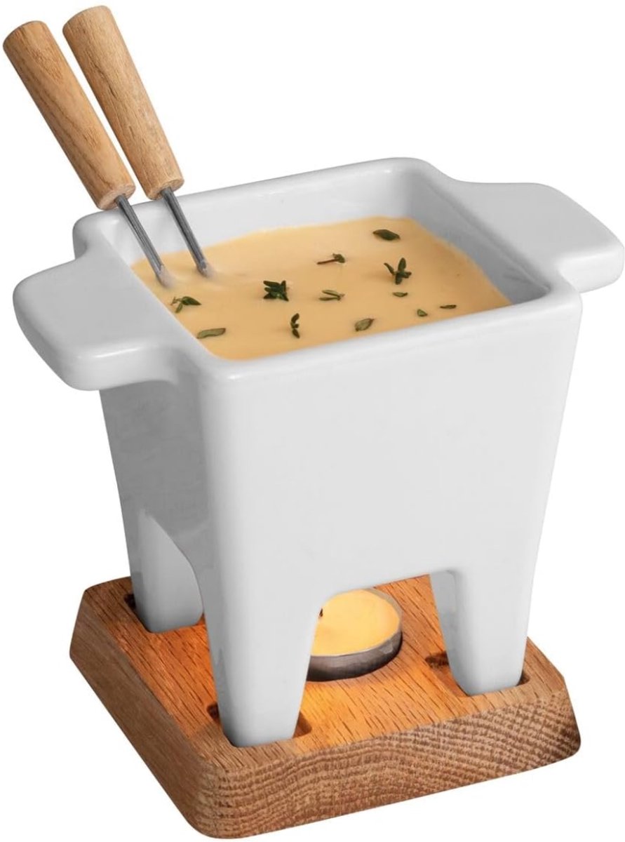 RWB® Kaasfondue Set - Fondue Set - Kaasfondue - Zwart - ‎13x13x13 cm