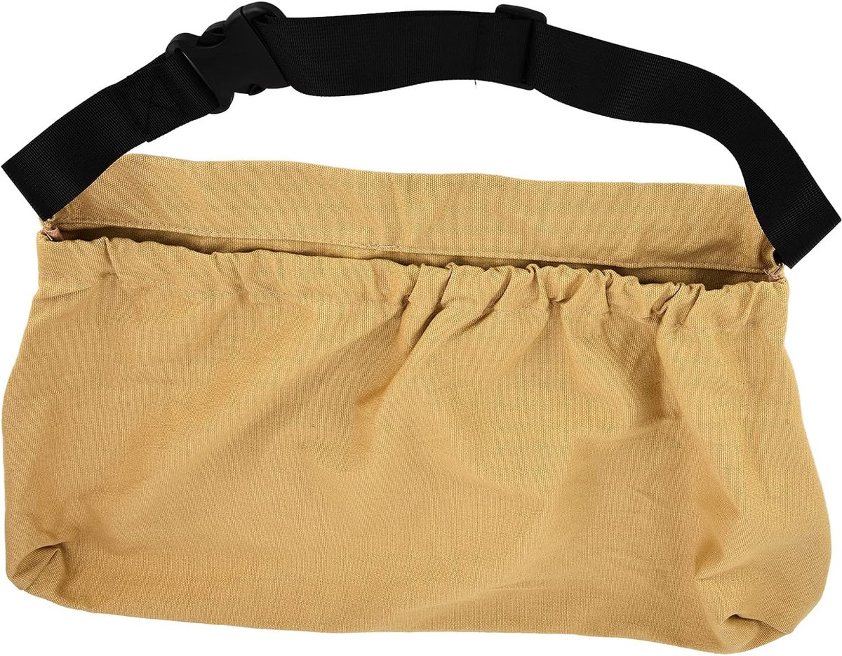 Fruitplukzak - Oogsttas Tuin - Buiten Verzamelen - Verstelbare Band - Ruim Formaat - Khaki