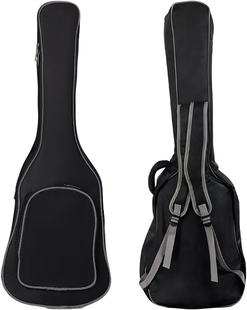 Gitaartas - Gitaarkoffer - Muziek Transport - Waterafstotend Oxford - 425 inch - Zwart