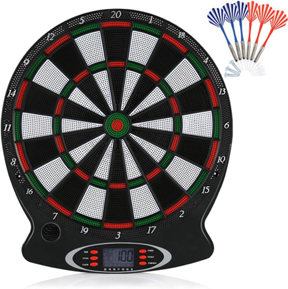 Elektronisch Dartbord - Automatische Score - Gezellig Spelen - LCD Cricket Display - 40 x 40 x 3 cm