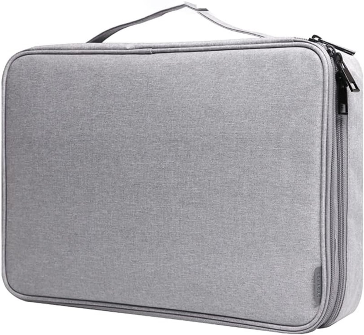 Documententas - Opbergtas - Documenten Organiseren - Waterdicht Dubbellaags - 35x25x10cm - Grijs
