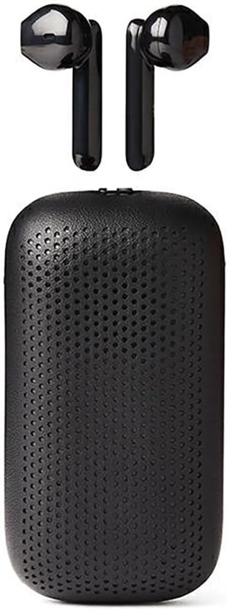 Draadloze Audio - Hoofdtelefoon Luidspreker - Muziek Luisteren - 2-in-1 Functie - 9.9 x 5.2 cm - Zwart