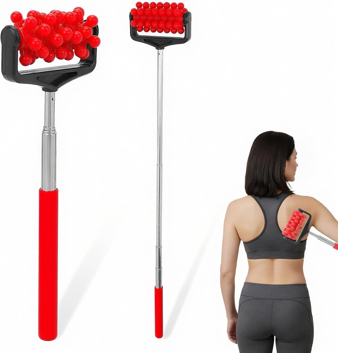 Rugkrabber - Massage apparaat - Ontspanning - Telescopisch verstelbaar - 22-59 cm