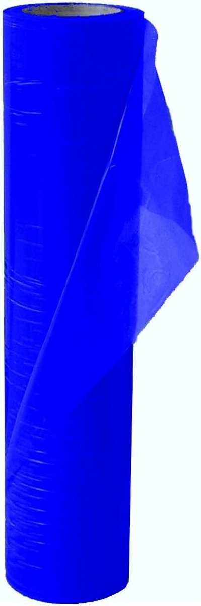 Beschermfolie Blauw - Glasfolie Rol - Ondergrond Beschermen - 4 Weken Zonder Resten - 250mm x 100m - Blauw