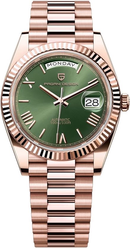 Automatisch Herenhorloge - Luxe Polshorloge - Dagelijks Gebruik - AR Saffierglas - 10ATM Waterdicht - Zilverkleurig