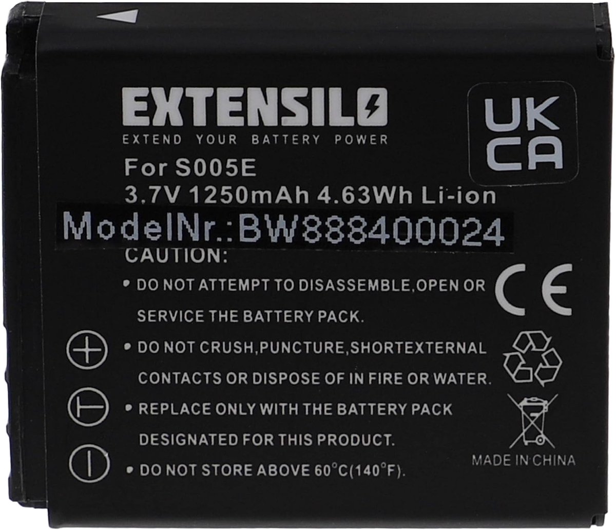 Camera Batterij - Reserve Accu - Fotografie - 1250mAh Capaciteit - 37V