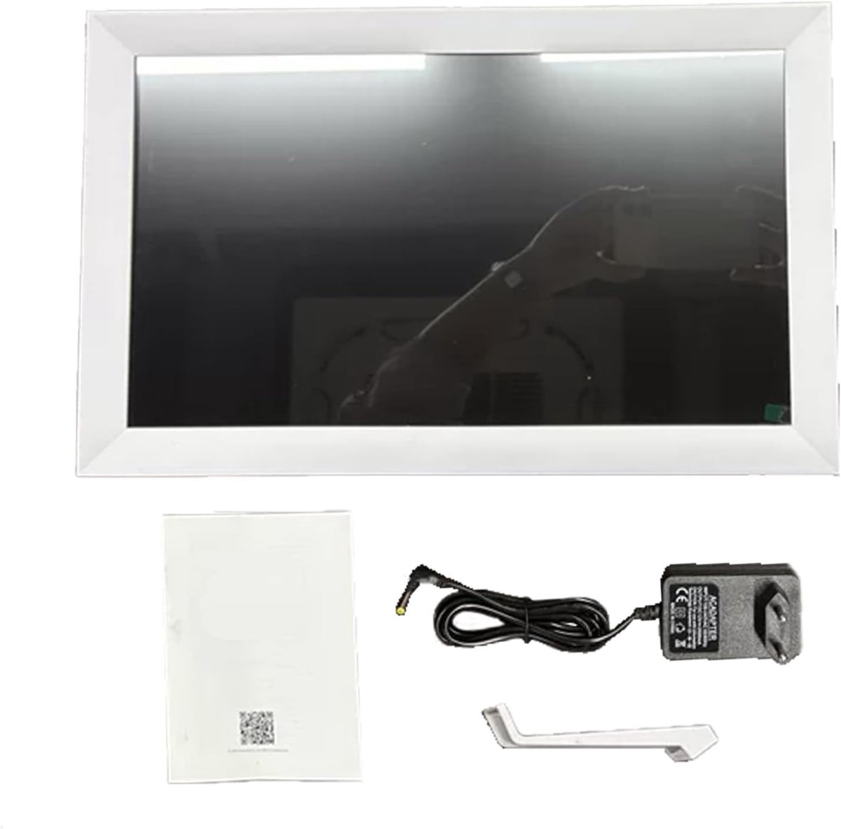 Digitale Fotolijst - Slimme Beeldscherm - Foto's Delen - 156-inch FHD Touchscreen - 39x24x25cm - Wit
