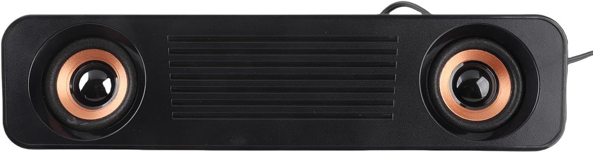Desktop Luidsprekers - Soundbar Computer - Muziek Films Games - 360 Graden Sound - 28x8x7 cm - Zwart