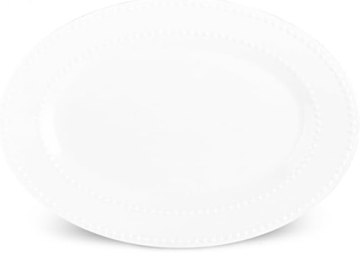 Ovaal bord - Dinerbord - Formeel diner - Vaatwasmachinebestendig - 35 cm - Ekru