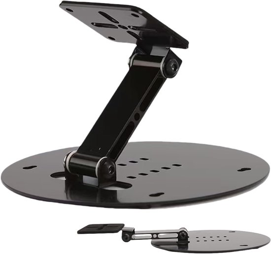 Beamer statief mobiel opvouwbaar metaal 16x16x9 cm zwart, projector houder stevig en draagbaar
