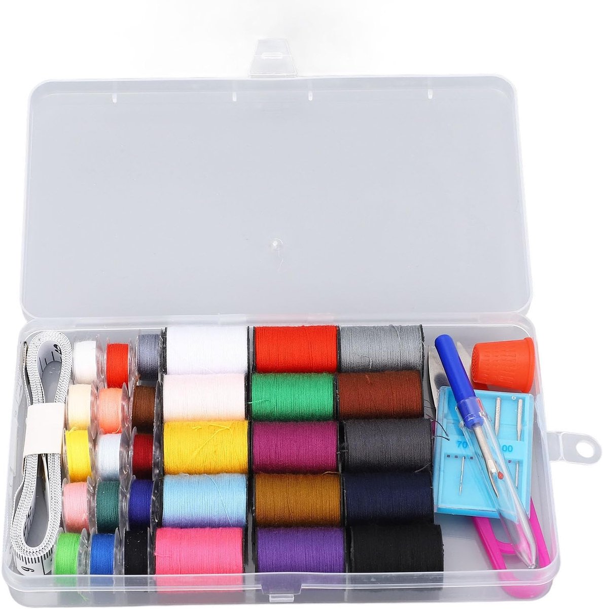 Naaidoos Kit - Naaiset Accessoires - Reparaties Thuis - Compact Opbergontwerp - 17x11x3 cm