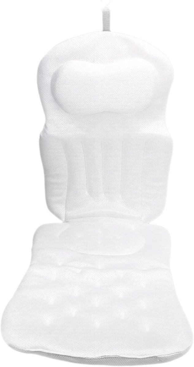 Badkuipkussen - Badkussen - Ontspannen Baden - Volledige Lichaamsondersteuning - 39x21x8 cm