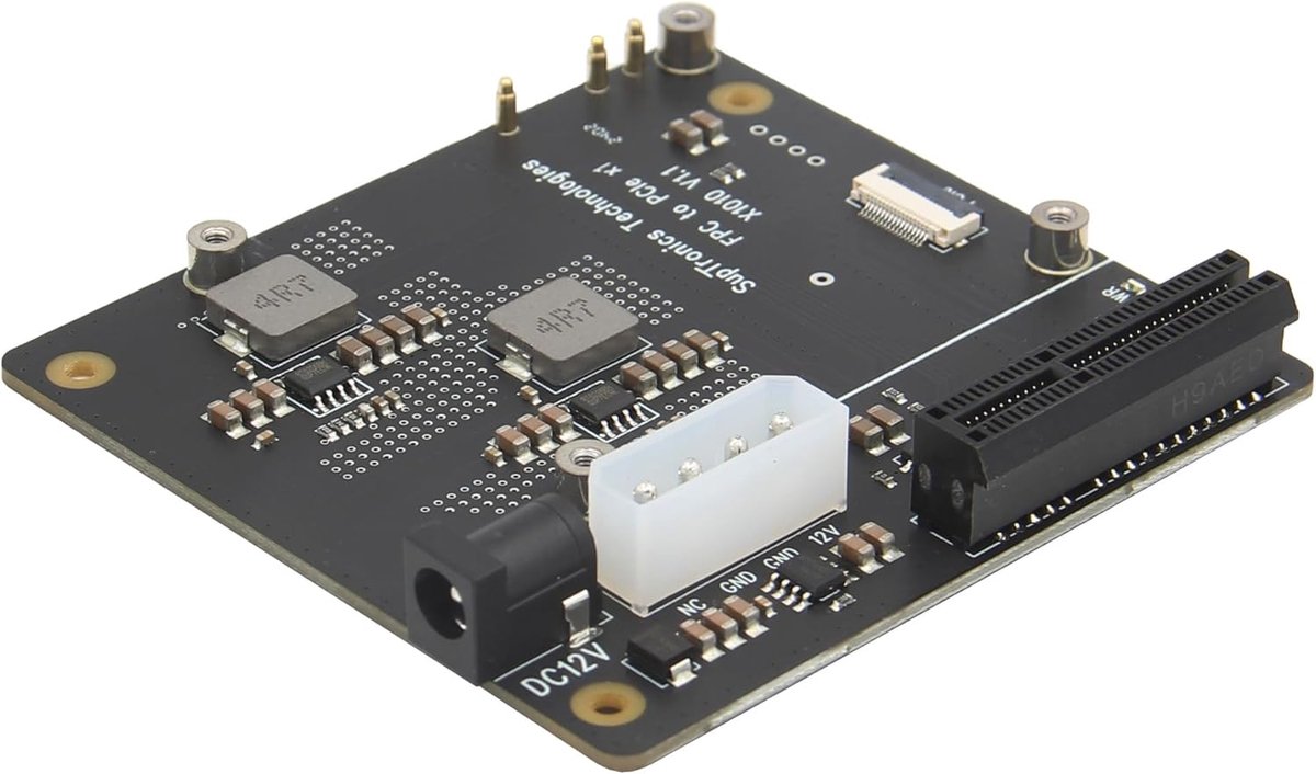 Uitbreidingsboard - PCIe Adapter - Raspberry Pi Uitbreiding - FFC naar PCIe x4 - 45 Gram