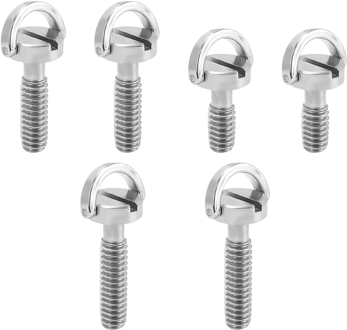 Statief Schroeven - Camera Bevestiging - Apparatuur Monteren - Roestvrij Staal - 1/4 Inch - Zilver