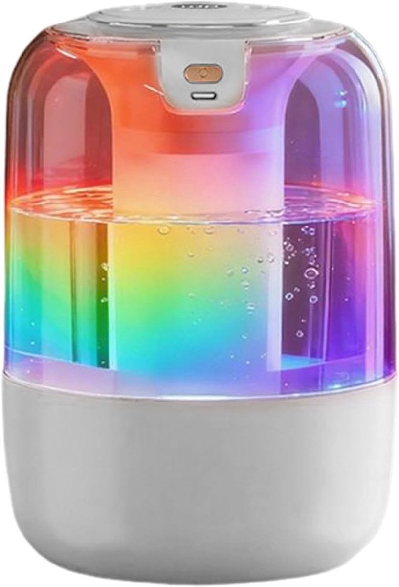 Luchtbevochtiger - Ultrasone Vernevelaar - Comfort Verhogend - Dubbele Uitgangen - 2 Liter Capaciteit - Wit
