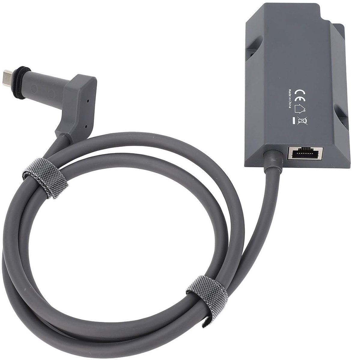 Satelliet Ethernet Adapter - RJ45 Connector - Snelle Netwerkverbinding - 1000Mbps Snelheid - 17x14x4 cm - Zwart