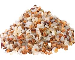 Decoratie Zand - Aquarium Grind - Aquarium Landschap - Natuurlijk Kristal - 23 x 11 cm - Wit