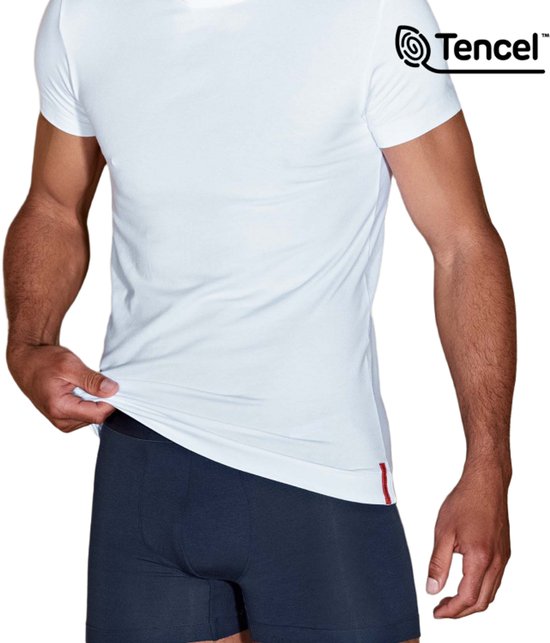 Undiemeister® T-shirt Slim Fit Wit Col Rond Chalk White