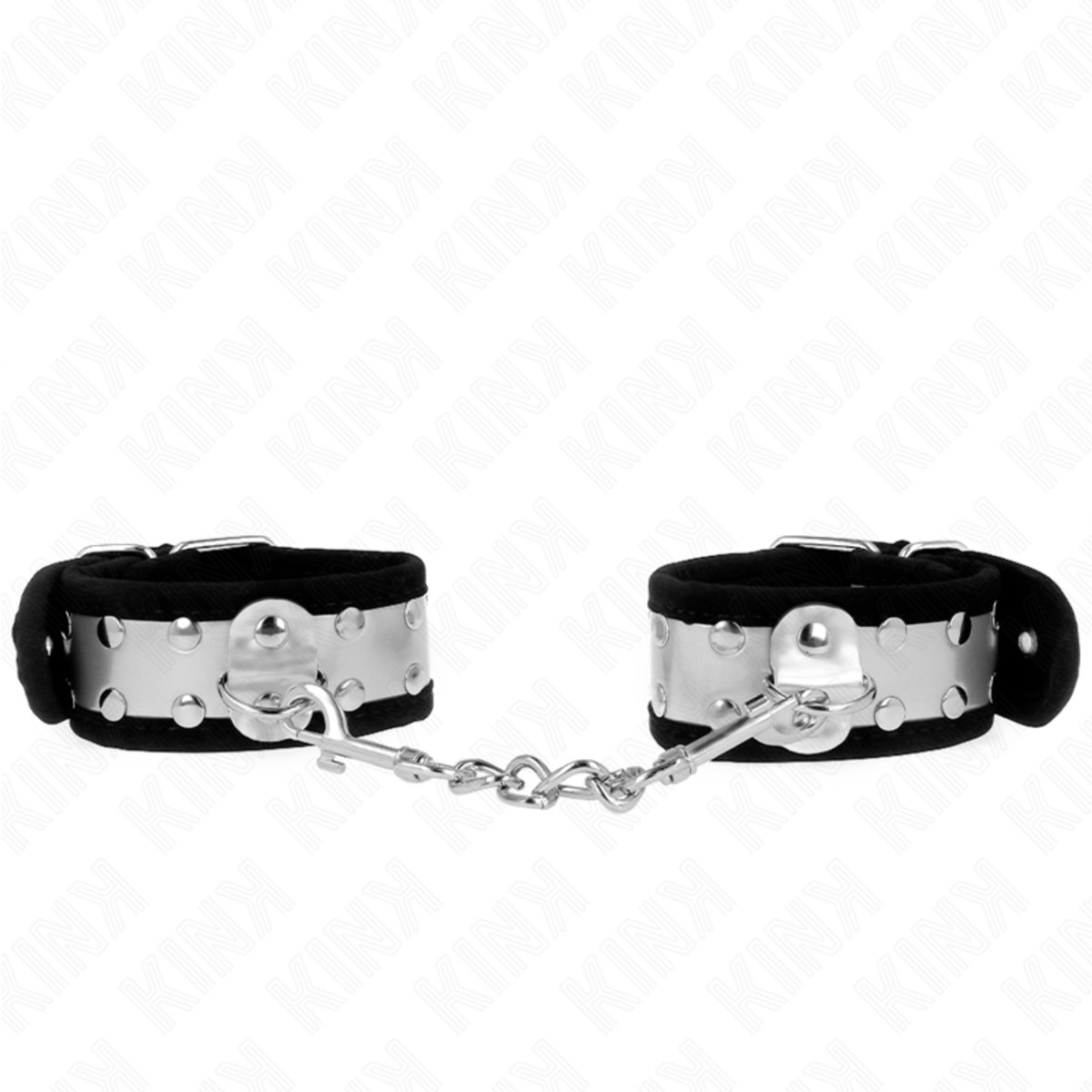Kink - Thin Wrist Restraints Black / Silver 30 X 4 Cm