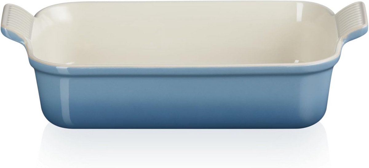 Rechthoekige Ovenschaal Aardewerk 26 cm Blauw voor Lasagne en Gratins