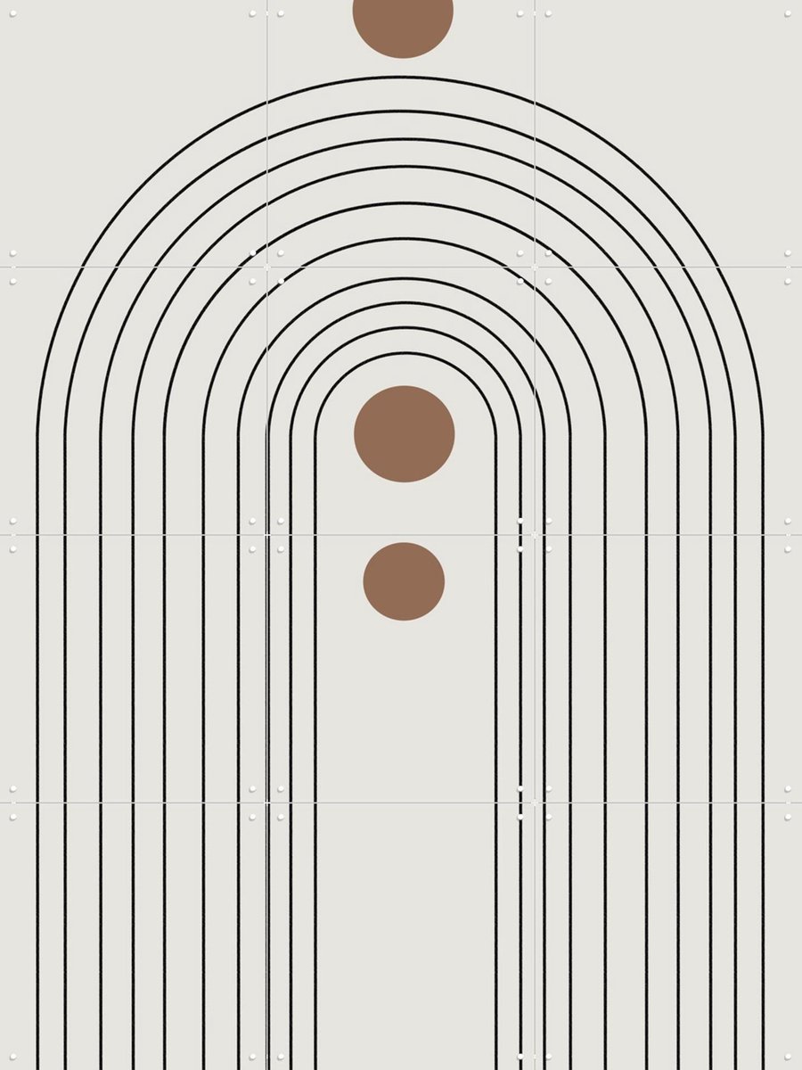 IXXI Arch No.1, The Miuus Studio & Various - 60 x 80 cm - Gratis ophangtool - Grote wanddecoratie en posters - Line art, Klassiek, Illustraties,
