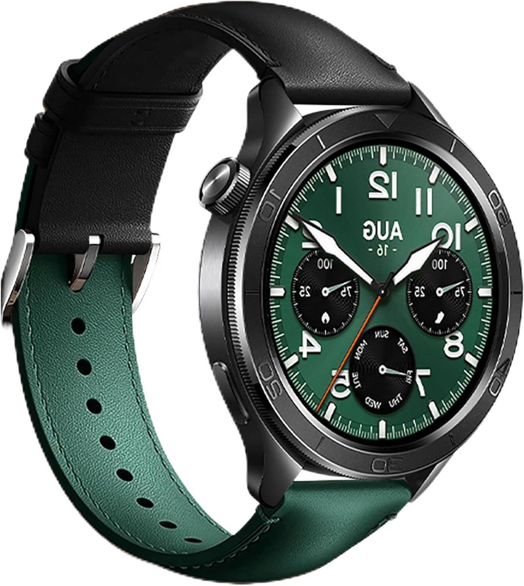 Allecto- Horlogeband vervanging - Echt leder - Band compatibel met Xiaomi Watch S4-S3, vervanging van de band [slijtvast] [ademend] - Geschikt voor Xiaomi Watch - Bruin lederen horlogeband.