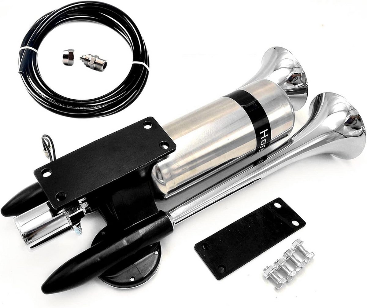 Extra Luide Dubbele Luchthoorn - Universeel voor Auto, Vrachtwagen en Boot 12V/24V